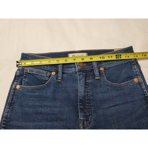 Madewell Women's 10" High-Rise Skinny Jeans in Wendover Wash Size 27 MA616 - Picture 9 of 12